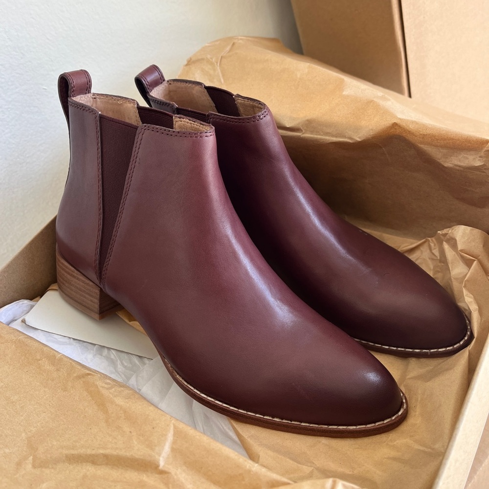 Madewell Oxblood/Burgundy Carina Boots (7.5)